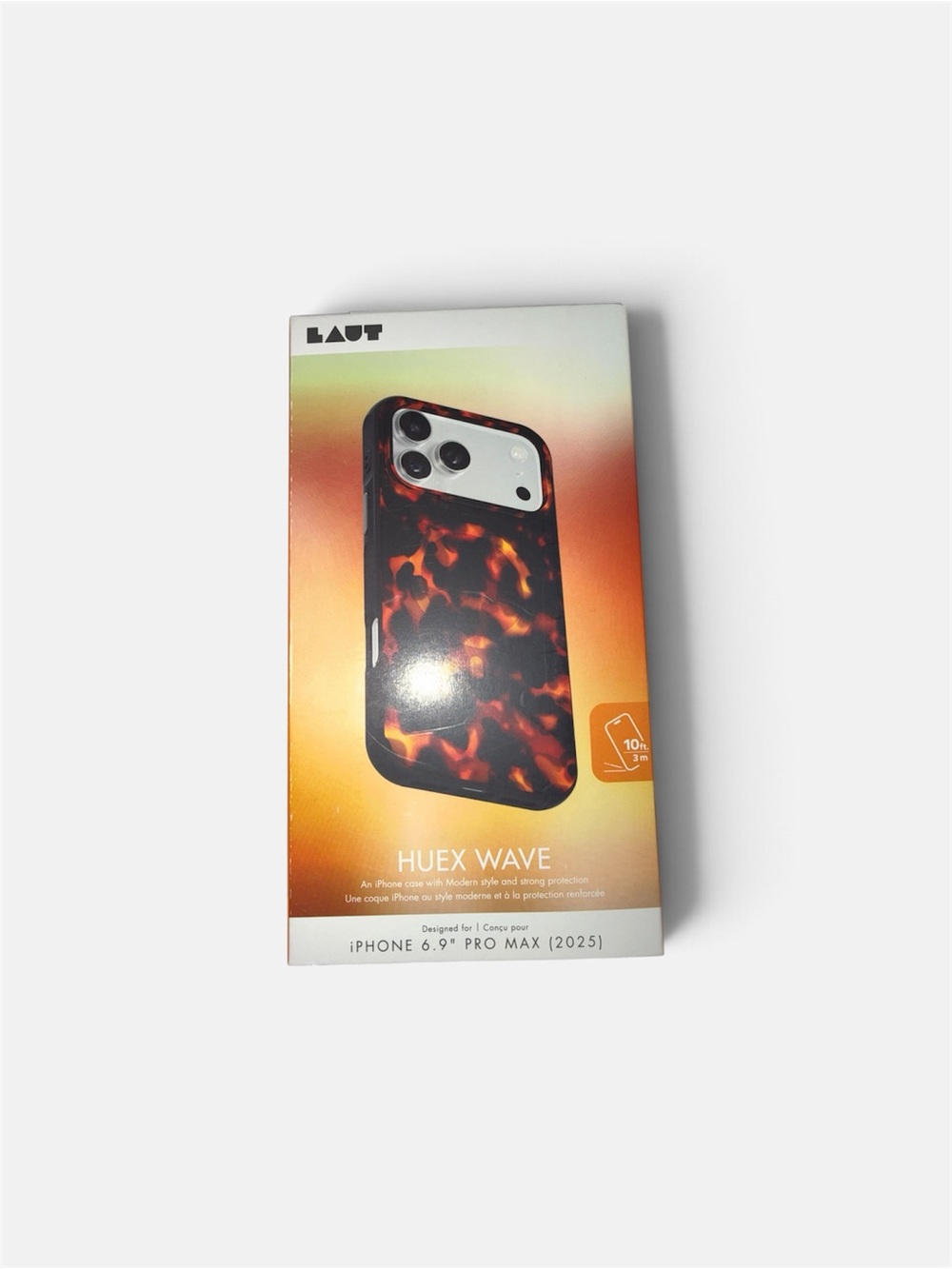 Huex Wave Tortoiseshell iPhone 17 pro max Case - Brown